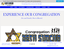 Tablet Screenshot of bethsimcha.com